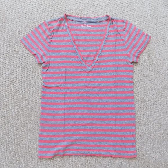 J. CREW JCREW VINTAGE COTTON V NECK SHIRT